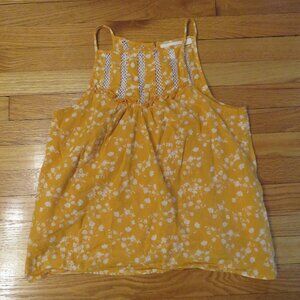 Anthropologie - Maeve Tank - Yellow w/ Flowers - Small